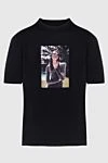 Limitato Men's T-shirt with glossy photo print of a girl in dark glasses - print. 100% cotton. Country of manufacture: Italy. Care: specialized cleaning - photo 1