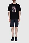 Men's T-shirt with glossy photo print of a girl in dark glasses Limitato - print. 100% cotton. Country of manufacture: Italy. Care: specialized cleaning - photo 2