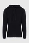 Limitato Men's hoodie made of cotton and elastane, black - Pattern print. Hood. 100% cotton. Closure: Drawstring. Country of manufacture: Italy. Care: specialized cleaning - photo 1