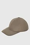 Kiton Cap made of cotton and polyamide green for men - Contrasting logo embroidery. 64% cotton, 36% polyamide. Country of manufacture: Italy. Care: specialized cleaning - photo 3