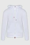 Kiton Hoodie for men made of cotton white - Hood. 100% cotton. Closure: Drawstring. Country of manufacture: Italy. Care: specialized cleaning - photo 1