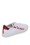 White men's textile sneakers Kiton - Logo. 100% textile. laces. Country of manufacture: Italy. Care: specialized cleaning - photo 4