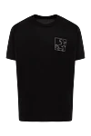 Tombolini Black cotton T-shirt - 100% cotton. White logo. Country of manufacture: Italy. Care: specialized cleaning - photo 1