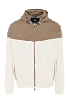 Tombolini Windbreaker made of cotton, polyamide and elastane beige - 66% cotton, 31% polyamide, 3% elastane. Closure type: Zipper. Side pockets. Country of manufacture: Italy. Care: specialized cleaning - photo 1