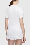 Women's linen white long t-shirt Isabel Marant - logo print. 100% linen. Country of manufacture: Italy. Care: specialized cleaning - photo 4