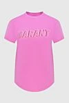 Isabel Marant Pink cotton T-shirt for women - logo print. 100% cotton. Country of manufacture: Italy. Care: specialized cleaning - photo 1