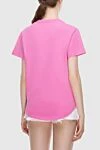 Pink cotton T-shirt for women Isabel Marant - logo print. 100% cotton. Country of manufacture: Italy. Care: specialized cleaning - photo 4