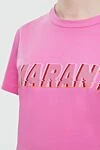 Isabel Marant Pink cotton T-shirt for women - logo print. 100% cotton. Country of manufacture: Italy. Care: specialized cleaning - photo 5