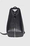 Prada Black leather backpack for men - Decor: logo. Composition: 100% genuine leather. Closure: Zipper. Country of manufacture: Italy. Care: specialized cleaning - photo 1