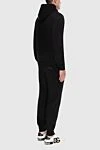 Men's cotton sports suit, black Dolce & Gabbana - Brand Logo Patch. Hood. 100% cotton. Closure: Drawstring, zipper. Four side pockets. Country of manufacture: Italy. Care: specialized cleaning - photo 4