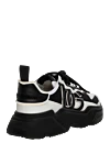 Black leather and polyamide sneakers for men Dolce & Gabbana - 80% genuine leather, 20% polyamide. Country of manufacture: Italy. Care: specialized cleaning - photo 4