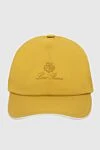 Loro Piana Yellow polyester cap for men - Contrasting logo embroidery. 100% polyester. Country of manufacture: Italy. Care: specialized cleaning - photo 1