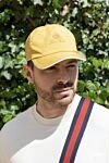 Loro Piana Bright yellow cap with embroidered logo for men - Contrasting logo embroidery. 100% polyester. Country of manufacture: Italy. Care: specialized cleaning - photo 5