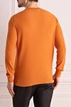 Orange cotton and silk jumper for men Loro Piana - 70% cotton, 30% silk. Country of manufacture: Italy. Care: specialized cleaning - photo 4