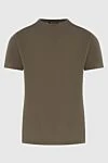 Loro Piana Green silk and cotton T-shirt for men - 60% silk, 40% cotton. Country of manufacture: Italy. Care: specialized cleaning - photo 1