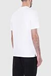 White cotton T-shirt for men Loro Piana - 100% cotton. Country of manufacture: Italy. Care: specialized cleaning - photo 4