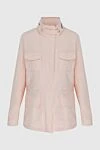 Loro Piana Women's pink polyamide and cashmere windbreaker - polyamide, cashmere. zipper, drawstring. two side pockets, two chest pockets. Country of manufacture: Italy. Care: specialized cleaning - photo 1