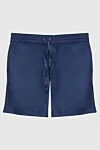 Dolce & Gabbana Blue polyester beach shorts for men - 100% polyester. zipper, drawstring. two side, one back. Country of manufacture: Italy. Care: specialized cleaning - photo 1