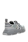 Sneakers made of genuine leather and polyester gray for men Dolce & Gabbana - 80% genuine leather, 20% polyester. Country of manufacture: Italy. Care: specialized cleaning - photo 4