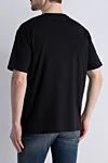 Black cotton T-shirt for men Balmain - print. 100% cotton. Country of manufacture: Italy. Care: specialized cleaning - photo 4