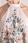 Dior Women's white silk top - flowers print. 100% silk. Country of manufacture: Italy. Care: specialized cleaning - photo 5