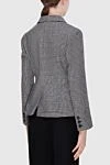 White wool jacket for women Dior - checkered pattern. two front pockets. buttons. 100% wool. Country of manufacture: Italy. Care: specialized cleaning - photo 4