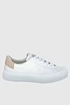 Givenchy White leather sneakers for women - logo. leather. lacing. Country of manufacture: Italy. Care: specialized cleaning - photo 1