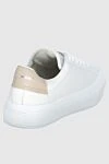 White leather sneakers for women Givenchy - logo. leather. lacing. Country of manufacture: Italy. Care: specialized cleaning - photo 4