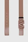 Valentino Pink leather belt for women - Decoration: buckle with logo. 100% genuine leather. buckle. Country of manufacture: Italy. Care: specialized cleaning - photo 3