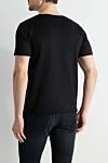 Black cotton T-shirt for men Saint Laurent - Decor: brand logo. Composition: 100% cotton. Country of manufacture: Italy. Care: specialized cleaning - photo 4