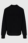 Cotton and polyamide sweatshirt black for men Prada - logo. 70% cotton, 30% polyamide. Country of manufacture: Italy. Care: specialized cleaning - photo 2