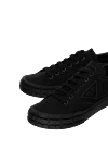 Prada Sneakers made of polyester black for men - 100% polyester (PL). Country of manufacture: Italy. Care: specialized cleaning - photo 5