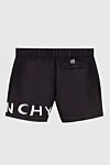 Black polyester beach shorts for men Givenchy - logo. 100% polyester. Country of manufacture: Italy. Care: specialized cleaning - photo 6