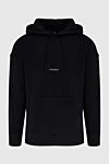 Givenchy Men's cotton hoodie black - Brand logo print. Hood. 100% cotton. Closure: Drawstring. Country of manufacture: Italy. Care: specialized cleaning - photo 1