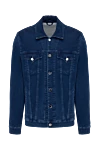 Scissor Scriptor Denim jacket made of cotton blue for men - worn effect. 97% cotton, 3% polyurethane. buttons. four pockets. Country of manufacture: Italy. Care: specialized cleaning - photo 1