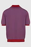 Чоловіче поло на блискавці з комбінованою гамою кольорів Stefano Ricci - Контрастні лінії на комірі та манжетах, контрастне оздоблення. 100% бавовна. Блискавка. Країна виробник: Італія. Догляд: спеціалізоване чищення - фото 6