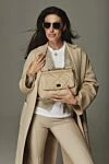 Dolce & Gabbana Сумка зі шкіри бежева жіноча - металевий логотип, прошивка. класична. натуральна шкіра. Країна виробник: Италия. Догляд: спеціалізоване чищення - фото 7
