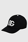 Dolce & Gabbana Black cotton cap for men - Brand Logo. 100% Cotton. Country of manufacture: Italy. Care: specialized cleaning - photo 3