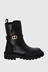 Dior Black women's ankle boots with CD strap - Logo. 100% Genuine Leather. Heel height: 3.5 cm. Country of manufacture: Italy. Care: specialized cleaning - photo 1