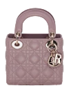 Dior Women's purple small bag made of textured leather and logo - Textured leather, metal logo keyring. classic. genuine leather. Country of manufacture: Italy. Care: specialized cleaning - photo 1