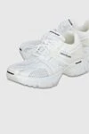 Sneakers white for woman Balenciaga - Logo. 100% textile. Sole height: 4 cm. Country of manufacture: Italy. Care: specialized cleaning - photo 4