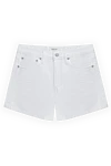 Citizens of Humanity Women's white denim shorts with a medium fit - 100% cotton. Buttons. 6. Country of manufacture: Italy. Care: specialized cleaning - photo 1