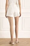 Women's white denim shorts with a medium fit Citizens of Humanity - 100% cotton. Buttons. 6. Country of manufacture: Italy. Care: specialized cleaning - photo 4