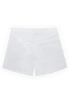 Women's white denim shorts with a medium fit Citizens of Humanity - 100% cotton. Buttons. 6. Country of manufacture: Italy. Care: specialized cleaning - photo 6