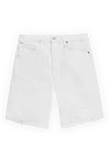 Citizens of Humanity White denim shorts for women - worn effect, holes. 100% cotton. buttons, zipper. 5. Country of manufacture: Italy. Care: specialized cleaning - photo 1