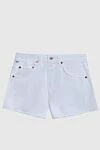 Citizens of Humanity White denim shorts for women - contrasting buttons. 100% cotton. buttons, zipper. 5. Country of manufacture: Italy. Care: specialized cleaning - photo 1