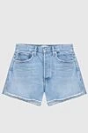 Citizens of Humanity Blue denim shorts for women with raw bottom edge - 100% cotton. Buttons. 5. Country of manufacture: Italy. Care: specialized cleaning - photo 1