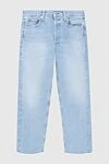 Citizens of Humanity Women's light blue classic straight-leg jeans - contrasting seams, scuffs. three front pockets, two back pockets. 100% cotton. zipper, buttons. Country of manufacture: Italy. Care: specialized cleaning - photo 1