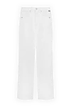 Citizens of Humanity Women's cotton white straight-leg jeans - contrasting buttons. three front pockets, two back pockets. 100% cotton. zipper, buttons. Country of manufacture: Italy. Care: specialized cleaning - photo 1