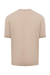 Cotton short sleeve jumper beige for men Cesare di Napoli - Short sleeve. 100% cotton. Country of manufacture: Italy. Care: specialized cleaning - photo 6